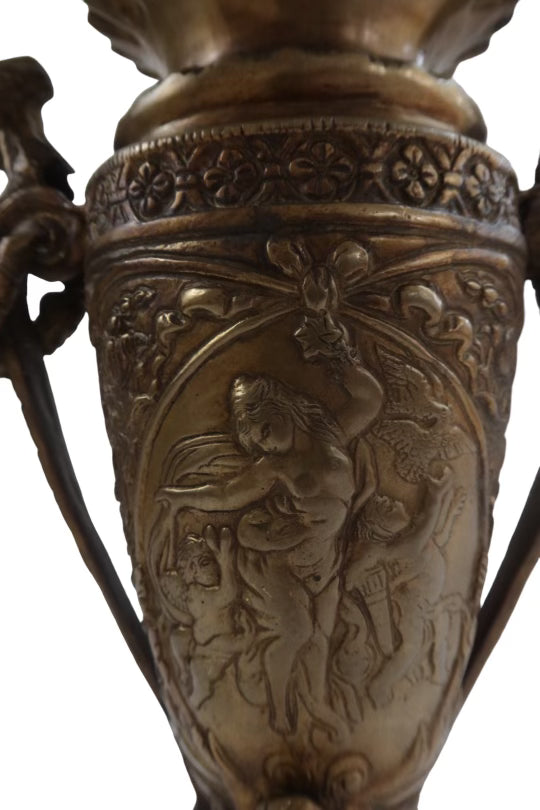 French Neoclassical Brass Urn