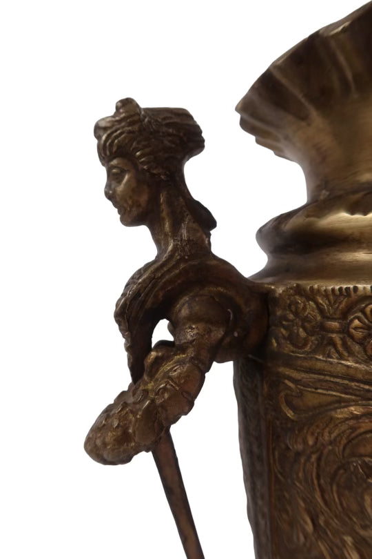 French Neoclassical Brass Urn