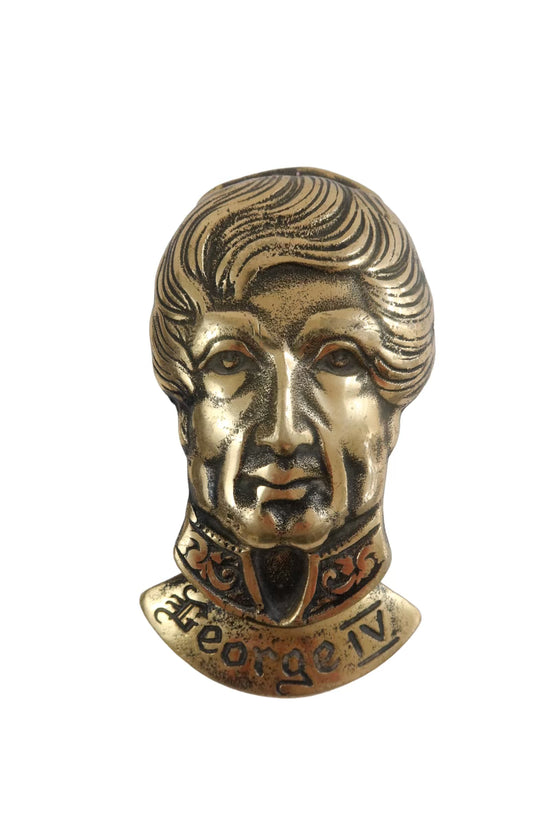 Vintage King George IV Brass Door Knocker