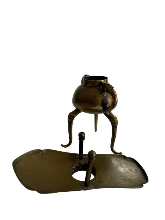 Small Bronze Chinese Tripod Jue