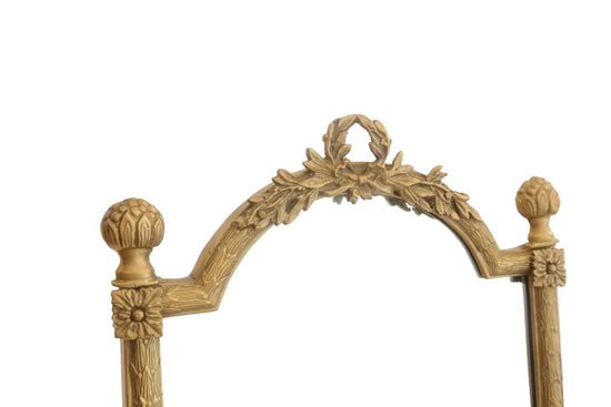 French Neoclassical Style Brass Mirror