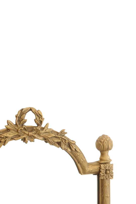 French Neoclassical Style Brass Mirror